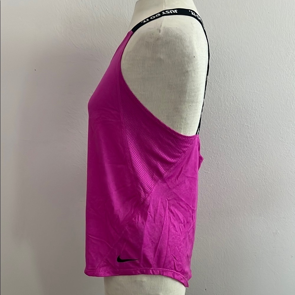 Vibrant Purple and Black Tank Top with Scoop Neckline - Picture 2 of 5